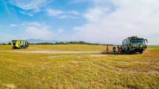 AFRS  EX PULAU Aerodrome Emergency Exercise 2024 [upl. by Anirrok]