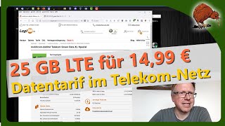 mobilcomdebitel Telekom Green Data XL Spezial  25 GB für 1499 Euro [upl. by Adyht532]