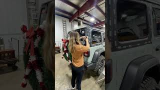 Quick ￼￼￼tutorial for the Christmas lights on Jeep christmas christmaslights xmaslights jeep [upl. by Aurelius260]