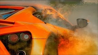 Top Gear  The Zenvo ST1 catches on fire [upl. by Tepper420]