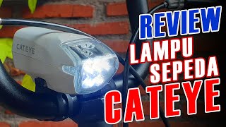 Review Lampu Depan Sepeda Cateye HL EL 220 [upl. by Shaefer900]