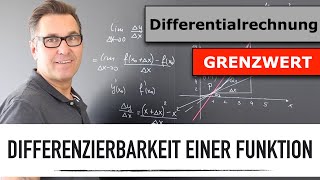 Differenzierbarkeit einer Funktion  1Ableitung  Differenzenquotient und Differentialquotient [upl. by Hnahk]