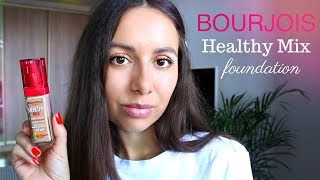 ТЕСТ ДРАЙВ Тональная Основа Bourjois Healthy Mix With Vitamin Mix 🍓 Идеальная Сияющая Кожа [upl. by Uyr]