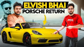 ElvishYadavVlogs Bhai Ki Porsche Vapas Ghar le Aaye😍🔥 [upl. by Anuahs]