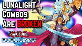 Is Lunalight The Strongest Combo Deck Weve Ever Seen in YuGiOh Duel Links [upl. by Kulsrud]