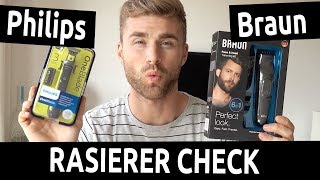 Rasierer Test  Männerrasierer ● Braun Rasierer vs Philips Rasierer Check [upl. by Philly29]