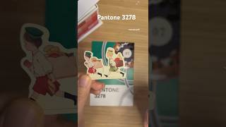 Pantone 3278 pantonechallenge pantone journaling journaltherapy collage paperasmr 1분다꾸 [upl. by Kleinstein714]