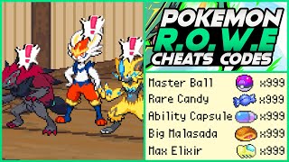 Pokemon Rowe 162 Working Cheat Codes 2022  Master Ball Cheat  Rare Candy Cheat  Part 1 [upl. by Boony]