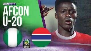 Nigeria vs Gambia  AFCON U20 HIGHLIGHTS  03062023  beIN SPORTS USA [upl. by Dorrahs247]