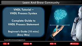 How Sequential statement works in VHDL What is VHDL process  VHDL Tutorial [upl. by Alpert]