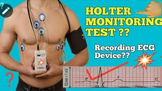 Holter Monitor 24 hours in hindi  Holter monitor Lead Placement  ECG RecordingHolter Monitoring [upl. by Ashley]