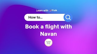 How to book a flight with Navan [upl. by Catlee]