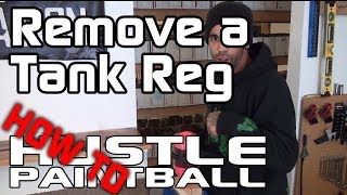 How to Remove Your HPA Regulator from your Tank by HustlePaintballcom [upl. by Ahsen]