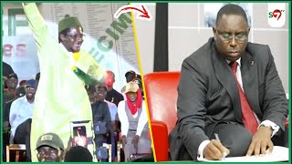 Guediawaye Cheikh Bara fait son show enflmme le meeting de SONKO amp déchire la lettre de Macky [upl. by Zoie]