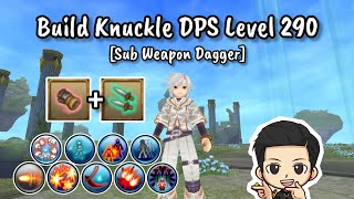 Build Knuckle DPS Level 290 Sub Weapon Dagger  Toram Online [upl. by Heiskell]