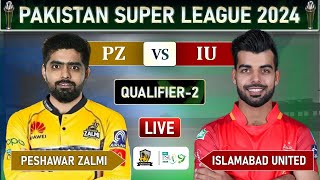 PSL LIVE  PESHAWAR ZALMI vs ISLAMABAD UNITED ELIMINATOR MATCH LIVE COMMENTARY  PZ vs IU LIVE [upl. by Nabala]