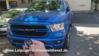 Dodge Ram Autoschlüssel nachmachen 2020 mit Keyless Go Schlüssel und Autel [upl. by Navad]