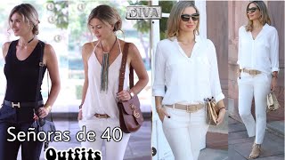 MODA PARA MUJERES DE 40 AÑOS CÓMO VESTIR A TUS 40 AÑOS OUTFITS PARA SEÑORAS DE 40 AÑOS MODA Y ESTILO [upl. by Candy]