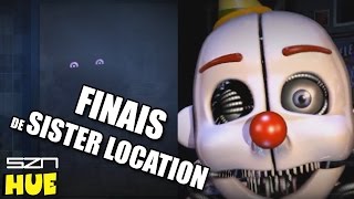 FNAF SISTER LOCATION FINAIS DO JOGO COM LEGENDAS  HUEstation [upl. by Spurgeon197]