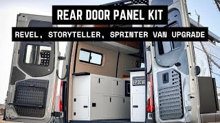 RevelStorytellerSprinter Van Rear Inner Door Panel Kit [upl. by Fablan]