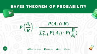 Bayes Theorem of ProbabilityI TutorBosun [upl. by Hodgson928]