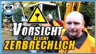 Neue Heckscheibe für den Schlepper🚜Brennholz für den Holzvergaser🔥und Lehmputz im Arbeitszimmer😀👍‍‍ [upl. by Kingsbury]