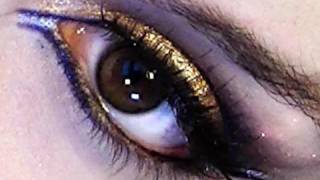 Dramatic Gold Eye Makeup [upl. by Connor]