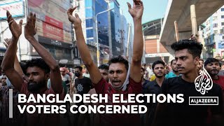 Bangladesh elections Voters concerned polls could be compromised [upl. by Neemsaj549]