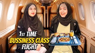 First Time Bussiness Class Flight Ka Travel🤩✈️Landed In Saudi Arabia🇸🇦Sistrology [upl. by Acinemod]