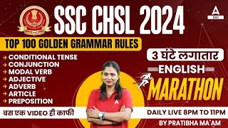 SSC CHSL 2024  SSC CHSL English Marathon Class By Pratibha Mam [upl. by Naujud866]