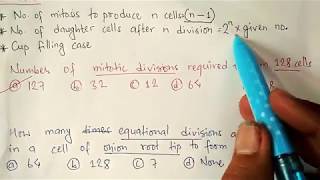 Mitosis and meiosis numericals  biology problems  tntvkt tricks series [upl. by Cichocki]