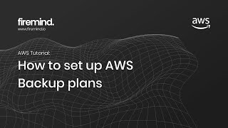 AWS How to setup an AWS backup plan  Tutorial [upl. by Enialehs]