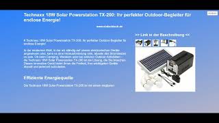 Technaxx 18W Solar Powerstation TX200 Ihr perfekter OutdoorBegleiter für endlose Energie [upl. by Ax]