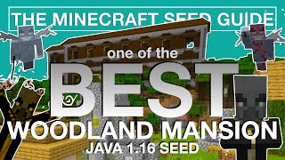 One of the Best WOODLAND MANSION seeds  Java 116  The Minecraft Seed Guide [upl. by Nnaaihtnyc641]