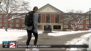 SUNY Oneonta becomes a university [upl. by Hamel]