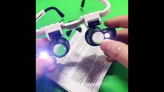 LED Glasses Magnifier 8x 15x 23x（CODampFREE SHIPPING） [upl. by Inger]