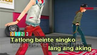 Karaoke Tatlong Beinte Singko  Dingdong Avanzado [upl. by Oiramel260]