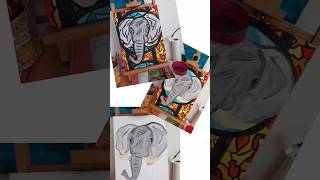 Olifant schilderen met een glasinlood effect painting [upl. by Chlores]