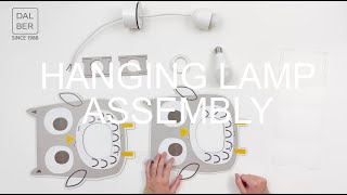 Hanging lamp ASSEMBLY MDF [upl. by Novrej474]