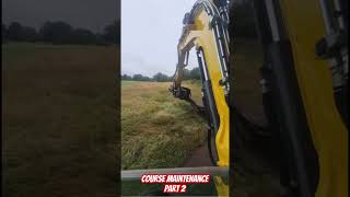 Part 2 excavator operator finished job Fascinating to watch Great skills golf subscribe [upl. by Torras]