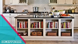 50 Awesome Kitchen Bookshelf Ideas For Cookbooks [upl. by Gunter]