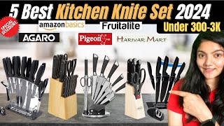 Top 5 Best Kitchen Knife Set in India 2024  Best Knife Set For Kitchen 2024 [upl. by Chucho]