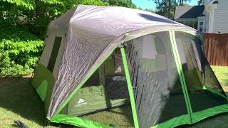 Ozark Trail 9 Person Instant Tent Review [upl. by Lonier]