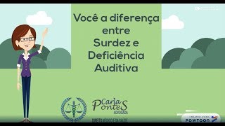 Você sabe a diferença entre surdez deficiência auditiva [upl. by Calbert]