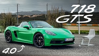 NEW 2020 Porsche Boxster GTS 40 Road Review  Carfection [upl. by Ikkaj]