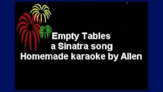 Empty Tables  Frank Sinatra Karaokeavi [upl. by Astred280]