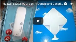 Huawei E8372 4G LTE Wi Fi Dongle and Generic 4G LTE Antenna TS9 Booster Signal Amplifier JIO 4G SIM [upl. by Nevarc]