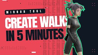 How To Create Walk Cycles in Blender  The Fastest Method [upl. by Assiroc155]