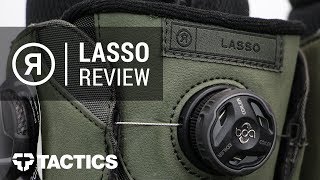 Ride Lasso 2018 Snowboard Boot Review  Tactics [upl. by Limak]