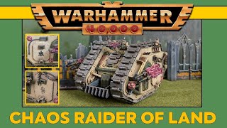 Nurgle Land Raider  Chaos Space Marines  Warhammer 40k 2nd edition [upl. by Cavit]